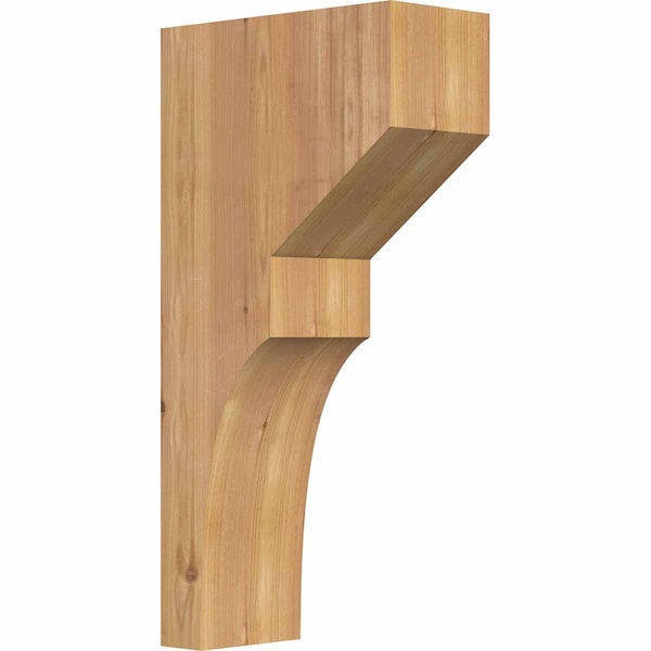 Ekena Millwork Monterey Smooth Corbel, Western Red Cedar, 5 1/2"W x 12"D x 24"H COR06X12X24MON00SWR - main